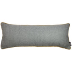 Load image into Gallery viewer, McAlister Textiles Deluxe Herringbone Grey + Yellow Bed Pillow Large Boudoir Cushions 
