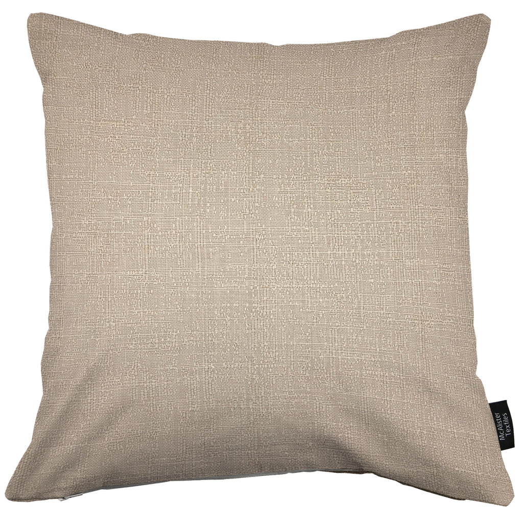 McAlister Textiles Harmony Contrast Taupe Plain Cushions Cushions and Covers Cover Only 43cm x 43cm 