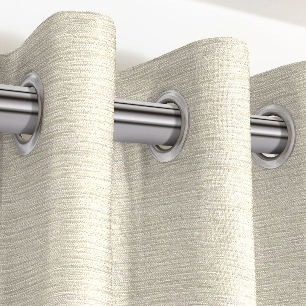 Plain Chenille Cream Curtains