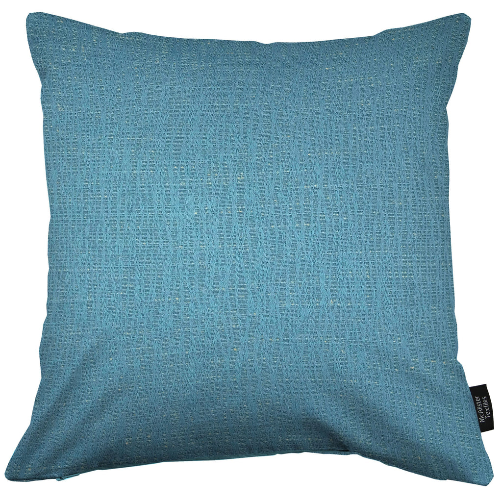 McAlister Textiles Linea Teal Plain Cushions Cushions and Covers Cover Only 43cm x 43cm 