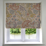Load image into Gallery viewer, McAlister Textiles Florista Terracotta, Sage Green and Blue Floral Roman Blind Roman Blinds Standard Lining 130cm x 200cm 

