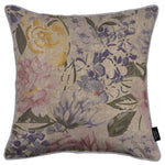 Load image into Gallery viewer, Blooma Purple, Pink and Ochre Floral Cushion
