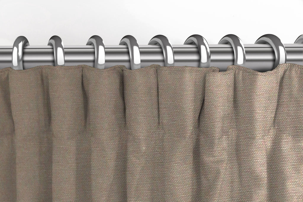 McAlister Textiles Panama Plain Taupe Curtains Tailored Curtains 