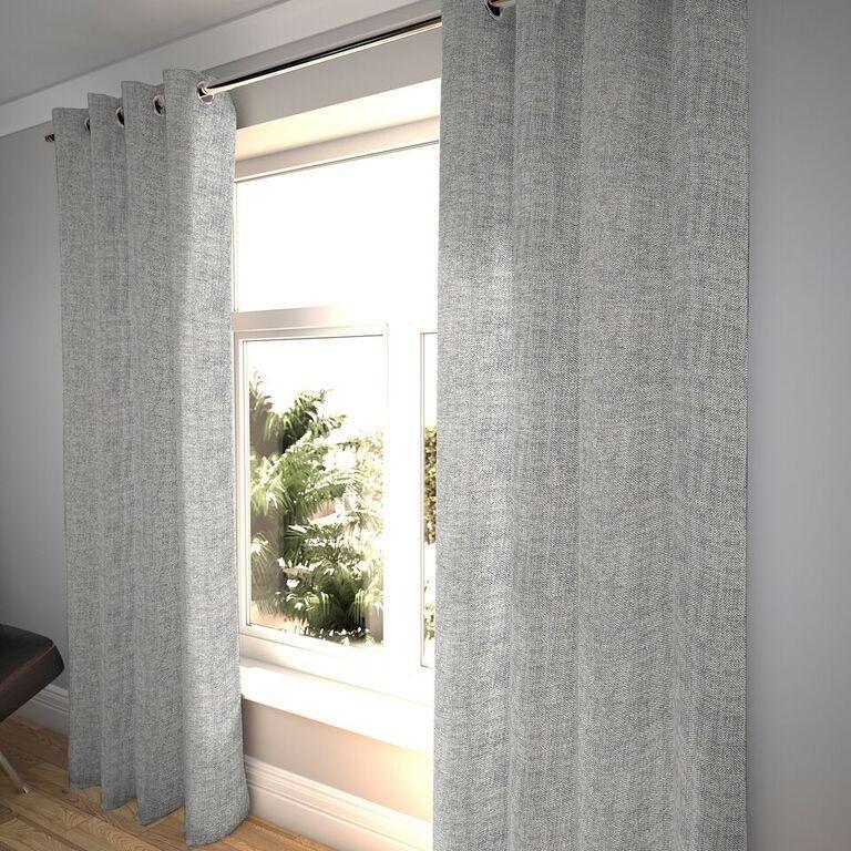 McAlister Textiles Rhumba Charcoal Grey Curtains Tailored Curtains 116cm(w) x 182cm(d) (46" x 72") 