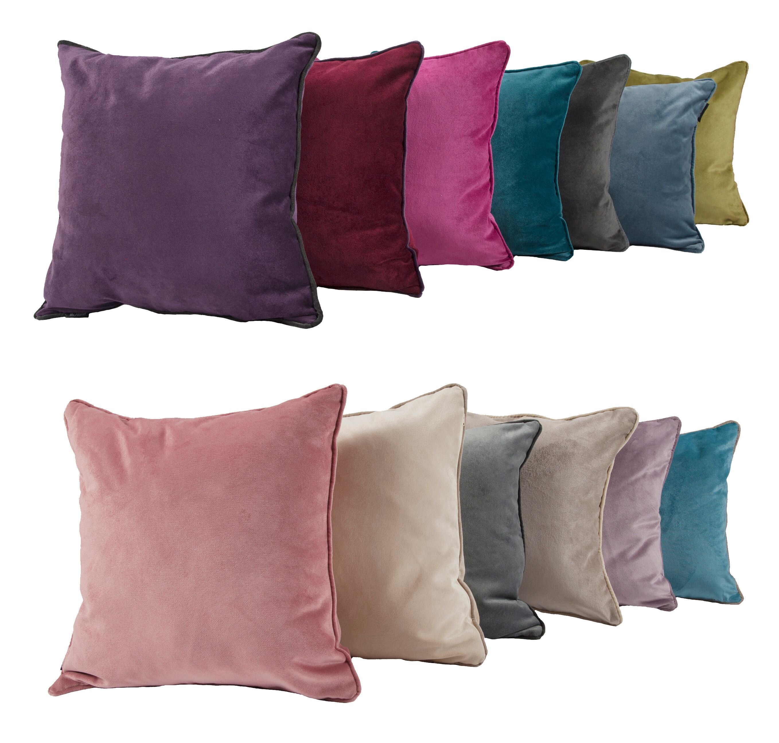 McAlister Textiles Matt Beige Mink Velvet 43cm x 43cm Cushion Sets Cushions and Covers 