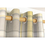 Load image into Gallery viewer, McAlister Textiles Heritage Yellow + Grey Tartan Curtains Tailored Curtains 
