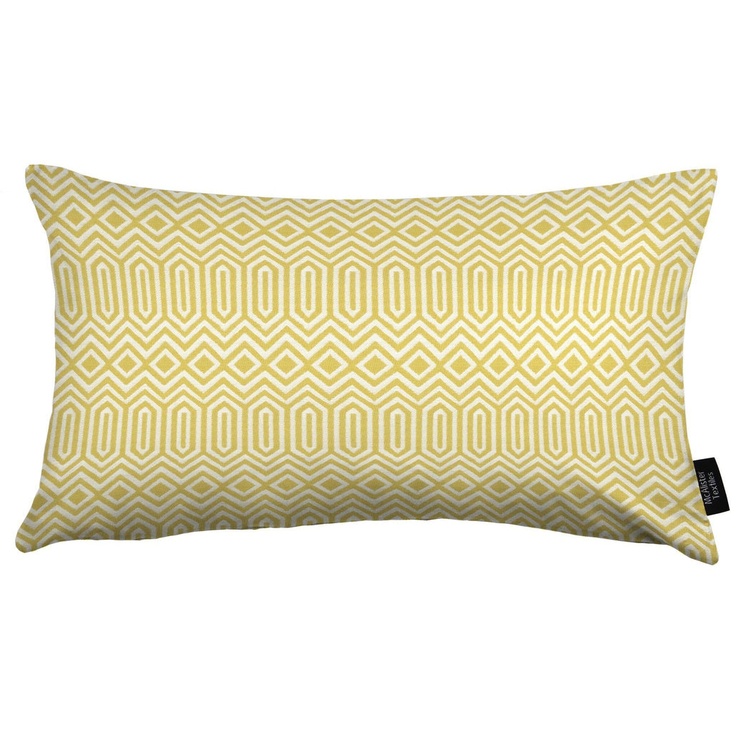 McAlister Textiles Colorado Geometric Yellow Cushion Cushions and Covers Cover Only 50cm x 30cm 