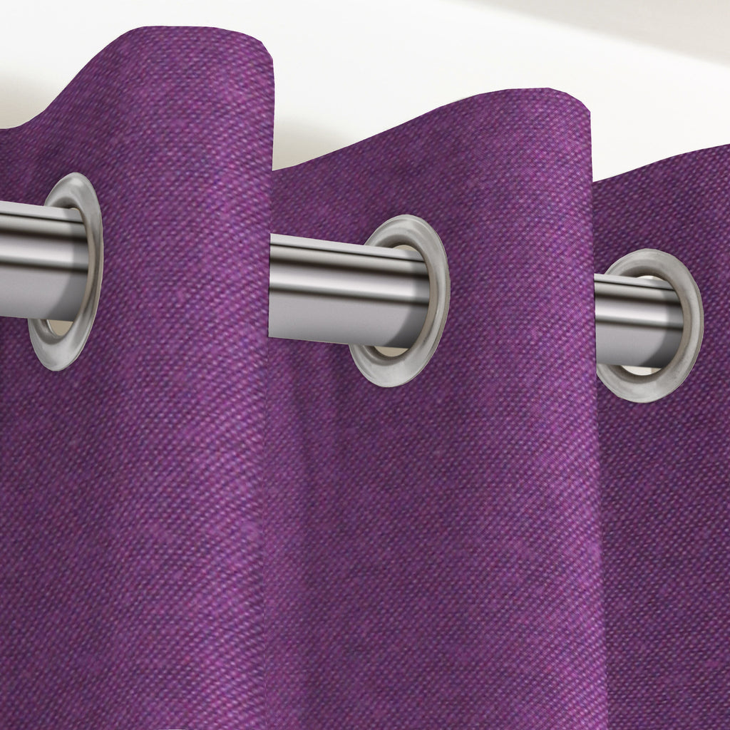 McAlister Textiles Panama Plain Purple Curtains Tailored Curtains 116cm(w) x 137cm(d) (46" x 54") 