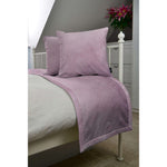 Load image into Gallery viewer, McAlister Textiles Matt Lilac Purple Velvet Bedding Set Bedding Set Runner (50x240cm) + 2x Cushion Covers 
