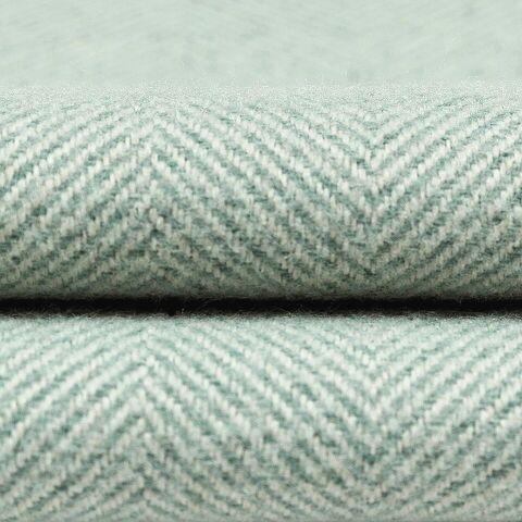 McAlister Textiles Herringbone Duck Egg Blue Curtains Tailored Curtains 