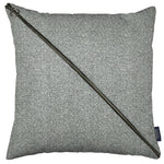 Load image into Gallery viewer, McAlister Textiles Herringbone Diagonal Zip Charcoal Grey Cushion Cushions and Covers Cover Only 43cm x 43cm 
