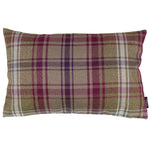 Load image into Gallery viewer, McAlister Textiles Angus Purple + Green Tartan Cushion Cushions and Covers Cover Only 50cm x 30cm 
