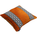 Load image into Gallery viewer, McAlister Textiles Cancun Striped Burnt Orange Velvet Cushion Cushions and Covers 
