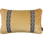 Load image into Gallery viewer, McAlister Textiles Coba Striped Ochre Yellow Velvet Cushion Cushions and Covers Cover Only 50cm x 30cm 
