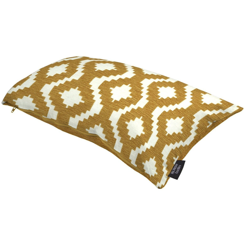 McAlister Textiles Arizona Geometric Yellow Cushion Cushions and Covers 