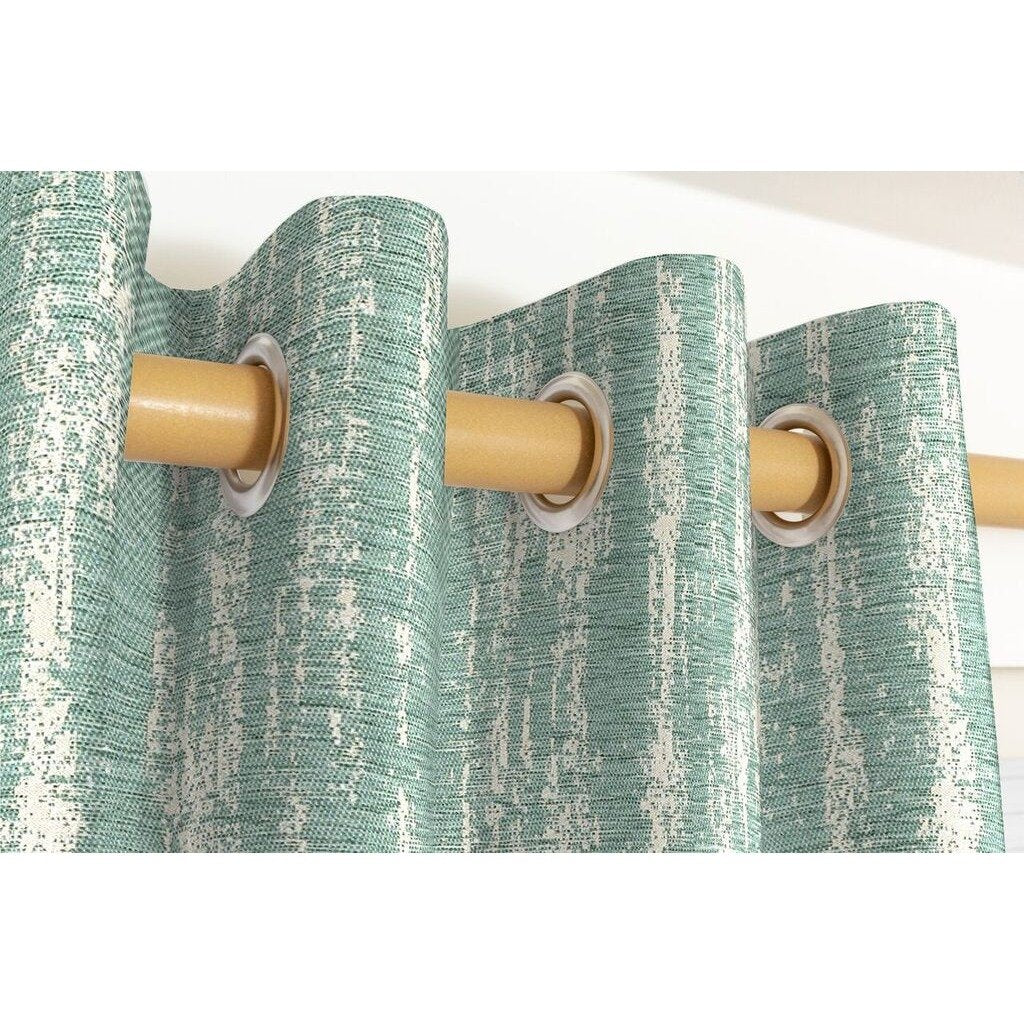 McAlister Textiles Textured Chenille Duck Egg Blue Curtains Tailored Curtains 