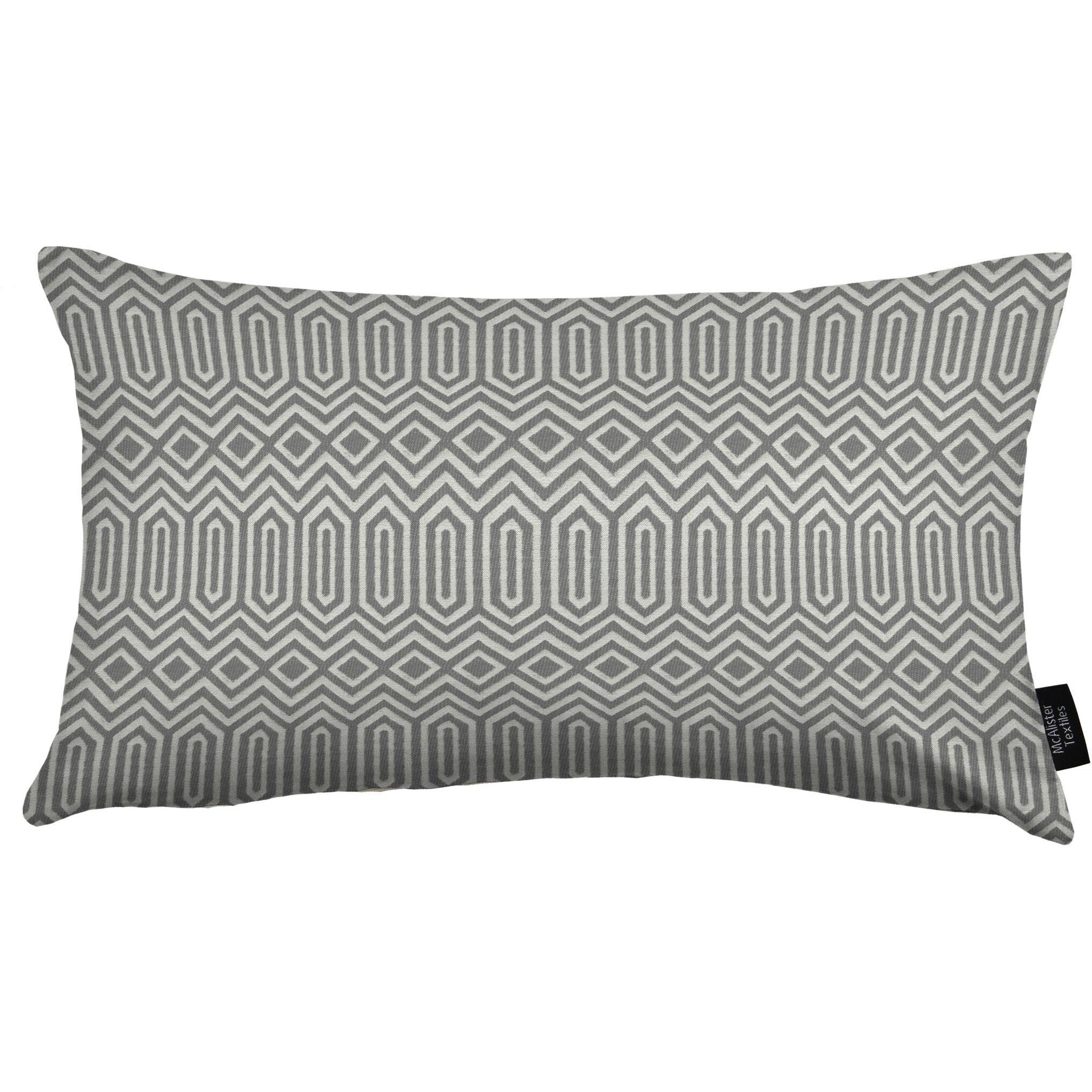 McAlister Textiles Colorado Geometric Charcoal Grey Cushion Cushions and Covers Cover Only 50cm x 30cm 