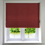 Load image into Gallery viewer, McAlister Textiles Herringbone Red Roman Blind Roman Blinds Standard Lining 130cm x 200cm 
