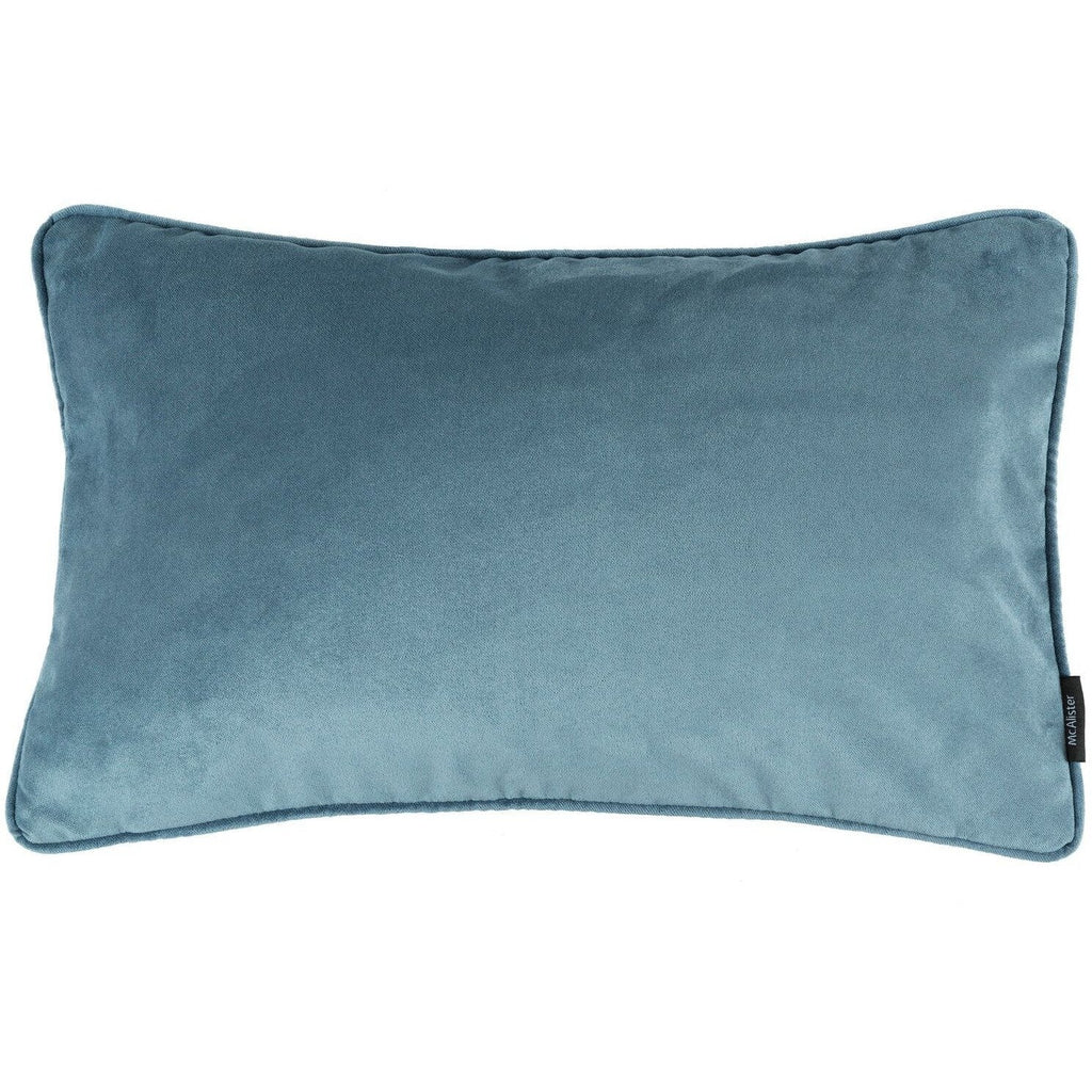 McAlister Textiles Matt Petrol Blue Velvet Pillow Pillow Cover Only 50cm x 30cm 