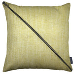 Load image into Gallery viewer, McAlister Textiles Rhumba Diagonal Zip Yellow Linen Cushion Cushions and Covers Cover Only 43cm x 43cm 
