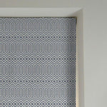 Load image into Gallery viewer, McAlister Textiles Colorado Geometric Navy Blue Roman Blind Roman Blinds 
