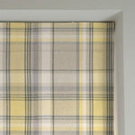 Load image into Gallery viewer, McAlister Textiles Heritage Yellow + Grey Tartan Roman Blind Roman Blinds 
