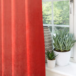 Load image into Gallery viewer, McAlister Textiles Matt Coral Pink Velvet Curtains Tailored Curtains 
