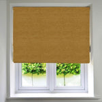 Load image into Gallery viewer, McAlister Textiles Plain Chenille Mustard Yellow Roman Blind Roman Blinds Standard Lining 130cm x 200cm 
