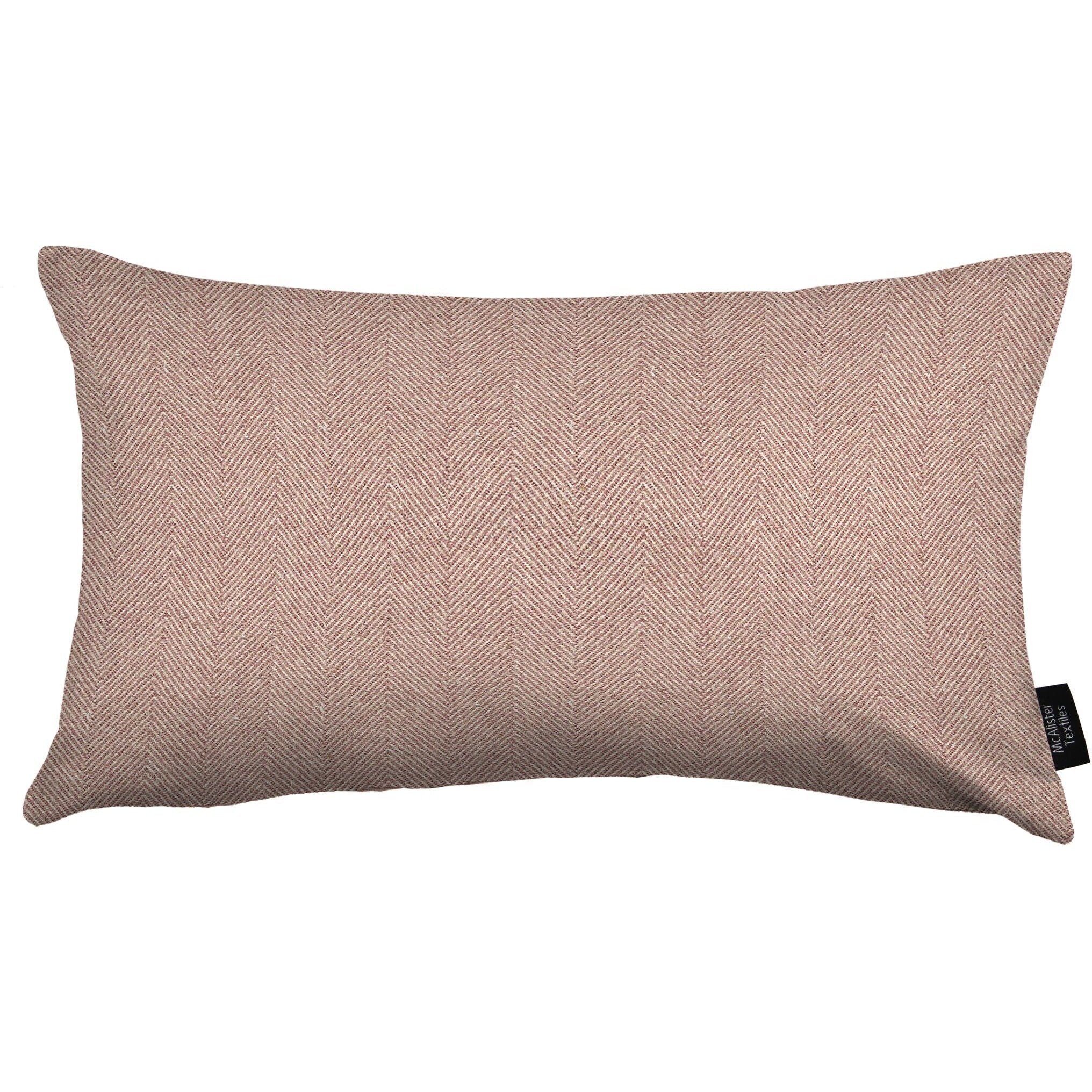 McAlister Textiles Herringbone Lilac Purple Cushion Cushions and Covers Cover Only 50cm x 30cm 