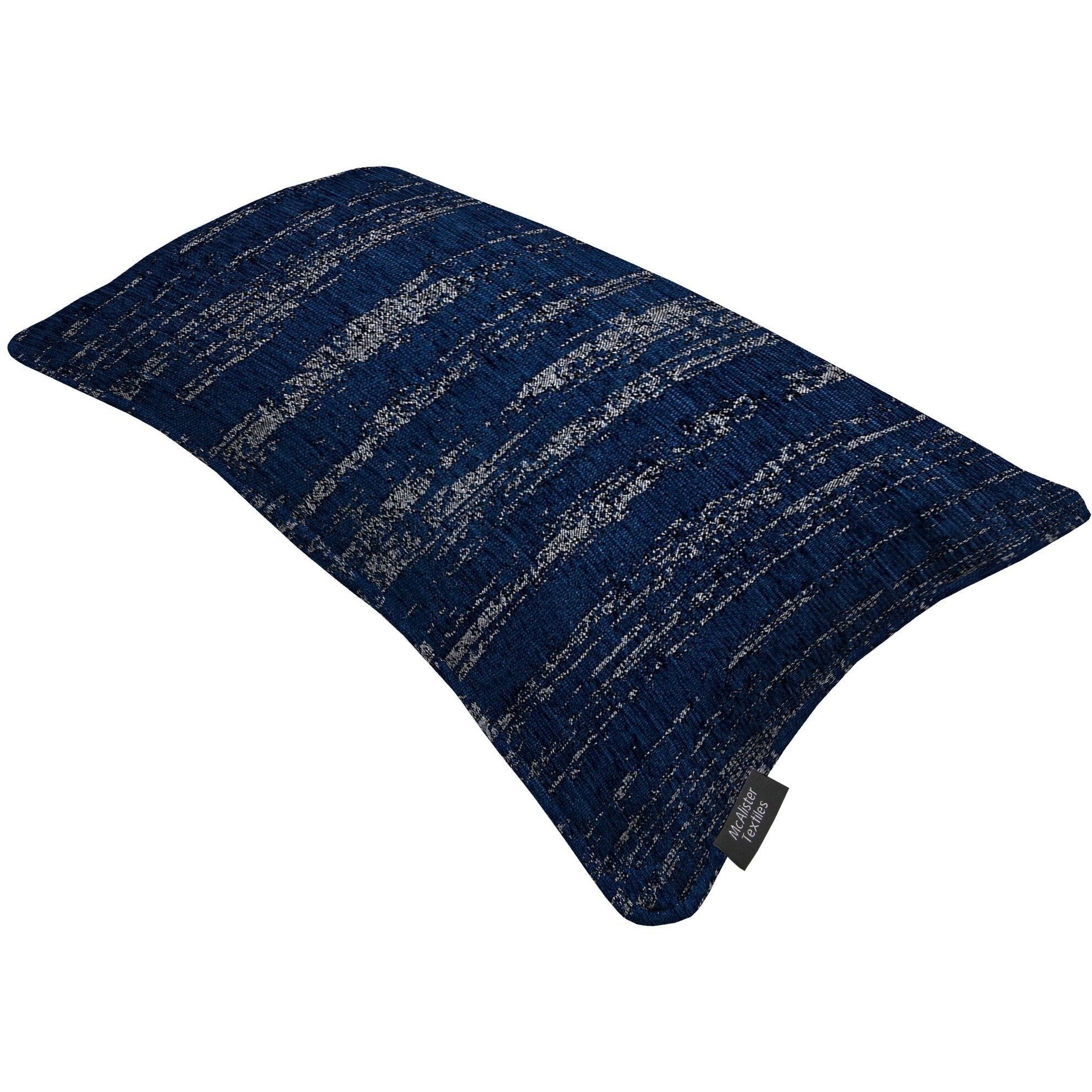 McAlister Textiles Textured Chenille Navy Blue Cushion Cushions and Covers 