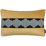 Load image into Gallery viewer, McAlister Textiles Maya Striped Ochre Yellow Velvet Cushion Cushions and Covers Cover Only 50cm x 30cm 
