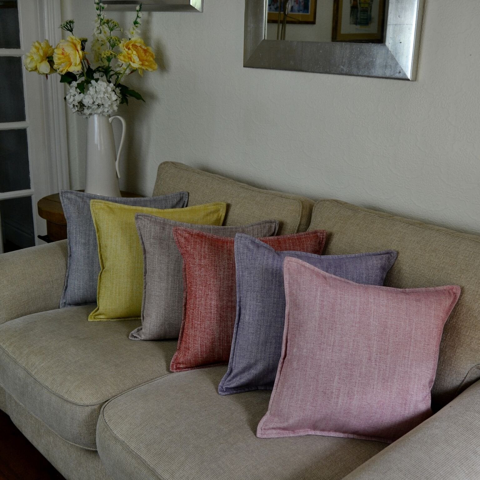 McAlister Textiles Rhumba Taupe Beige Cushion Cushions and Covers