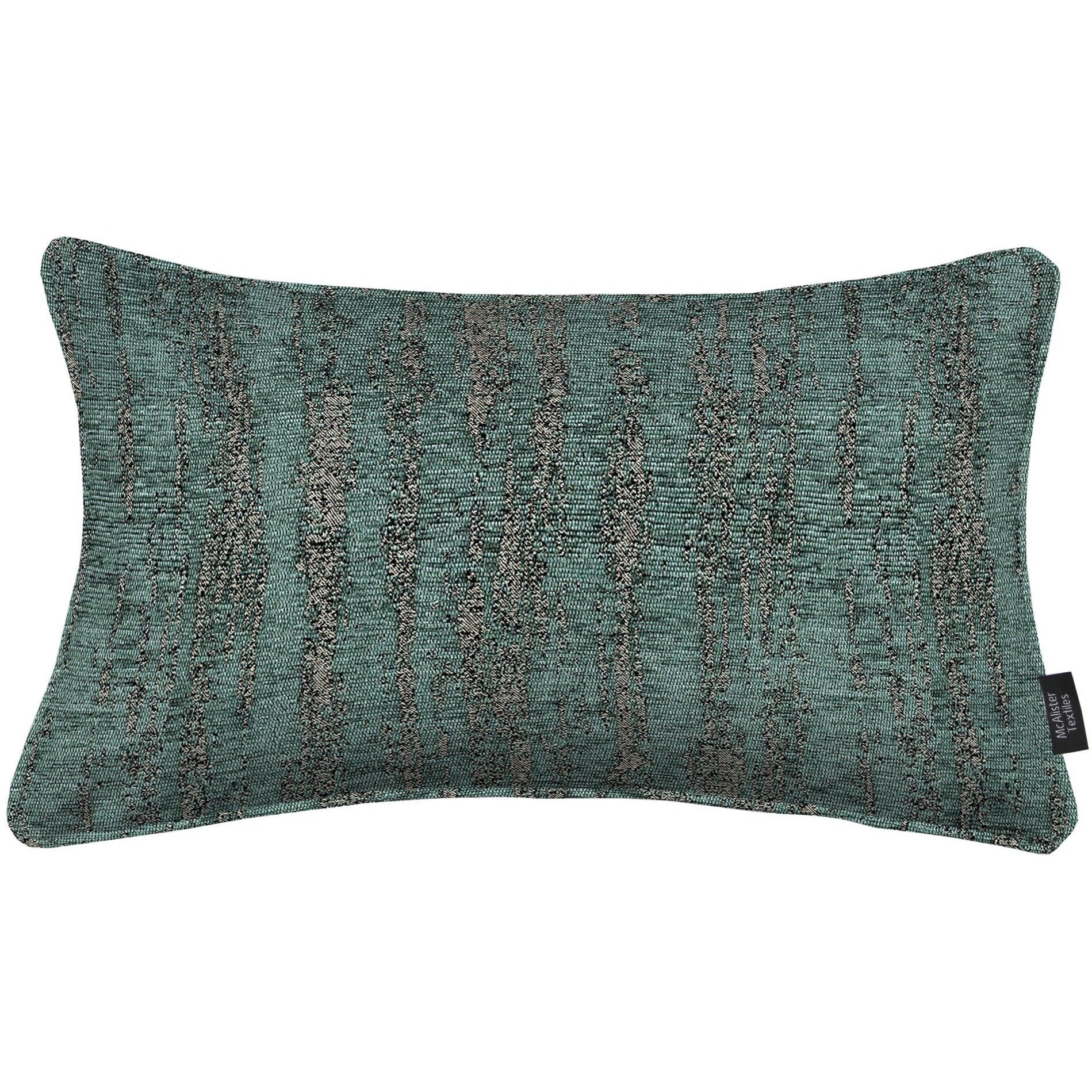 McAlister Textiles Textured Chenille Teal Cushion Cushions and Covers Cover Only 50cm x 30cm 