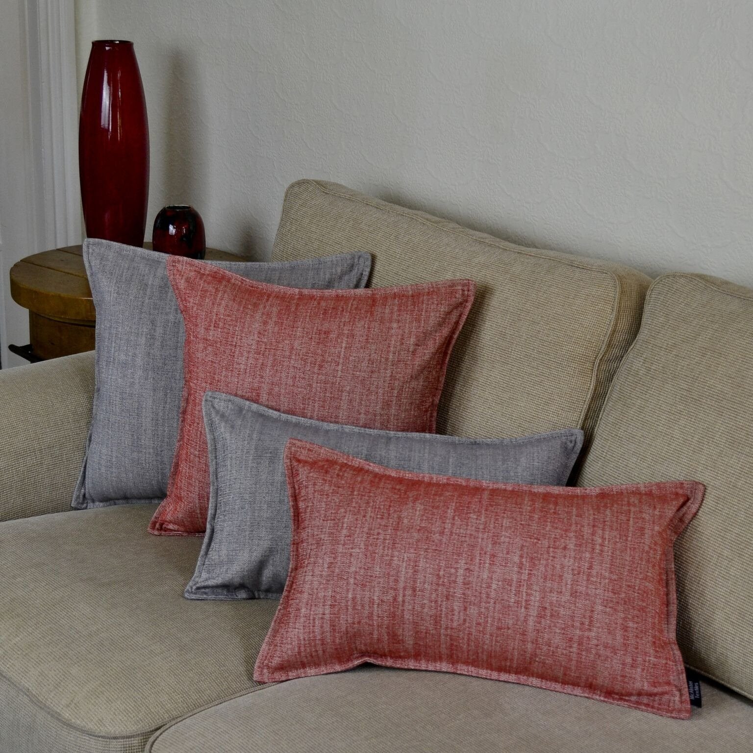 McAlister Textiles Rhumba Burnt Orange Cushion Cushions and Covers 