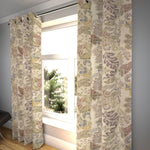 Load image into Gallery viewer, McAlister Textiles Floris Vintage Floral Linen Curtains Tailored Curtains 116cm(w) x 182cm(d) (46&quot; x 72&quot;) 

