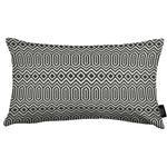 Load image into Gallery viewer, McAlister Textiles Colorado Geometric Black Cushion Cushions and Covers Cover Only 50cm x 30cm 
