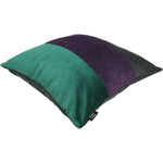 Load image into Gallery viewer, McAlister Textiles Straight Patchwork Velvet Green, Purple + Grey Cushion Cushions and Covers 

