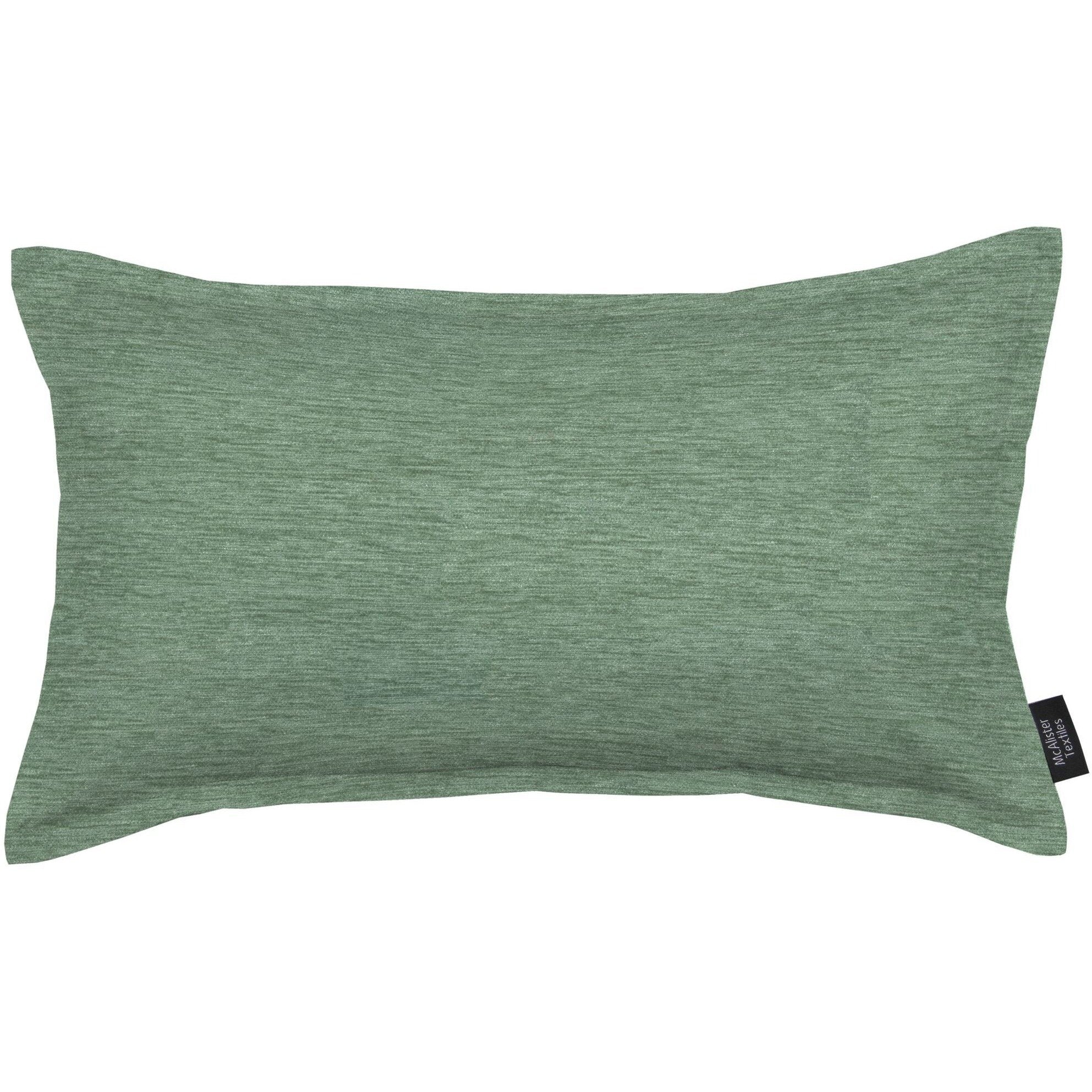 McAlister Textiles Plain Chenille Duck Egg Blue Cushion Cushions and Covers Polyester Filler 60cm x 40cm 