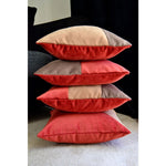 Load image into Gallery viewer, McAlister Textiles Triangle Patchwork Velvet Brown, Gold + Red Cushion Cushions and Covers 
