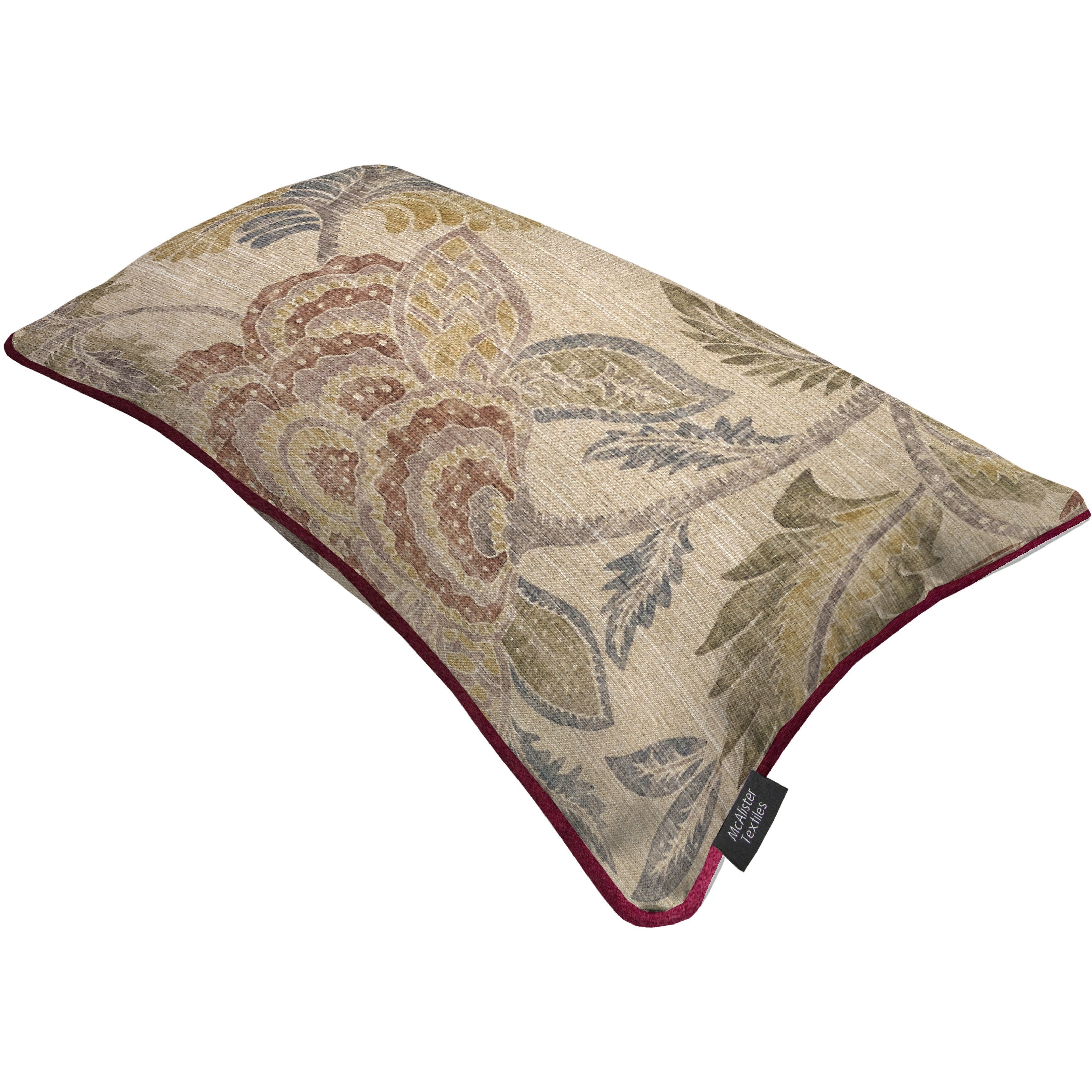 McAlister Textiles Floris Vintage Floral Linen Cushion Cushions and Covers 