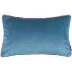 Load image into Gallery viewer, McAlister Textiles Matt Duck Egg Blue Velvet Cushion Cushions and Covers Cover Only 50cm x 30cm 
