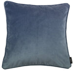Load image into Gallery viewer, McAlister Textiles Matt Petrol Blue Velvet 43cm x 43cm Cushion Sets Cushions and Covers 
