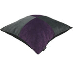 Load image into Gallery viewer, McAlister Textiles Square Patchwork Velvet Purple + Grey Cushion Cushions and Covers 
