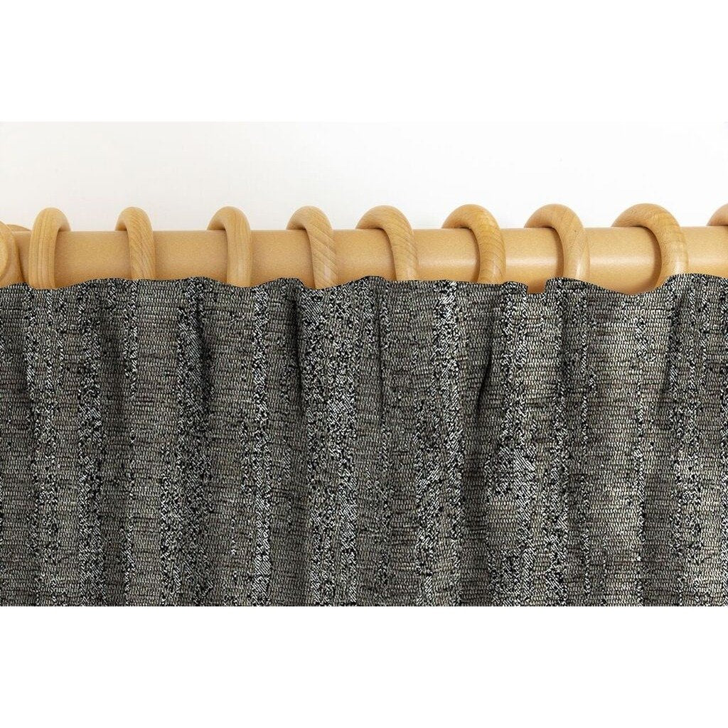 McAlister Textiles Textured Chenille Charcoal Grey Curtains Tailored Curtains 