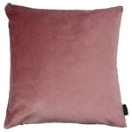 Load image into Gallery viewer, McAlister Textiles Decorative Zipper Edge Pink + Grey Velvet Cushion Cushions and Covers Cover Only 43cm x 43cm 
