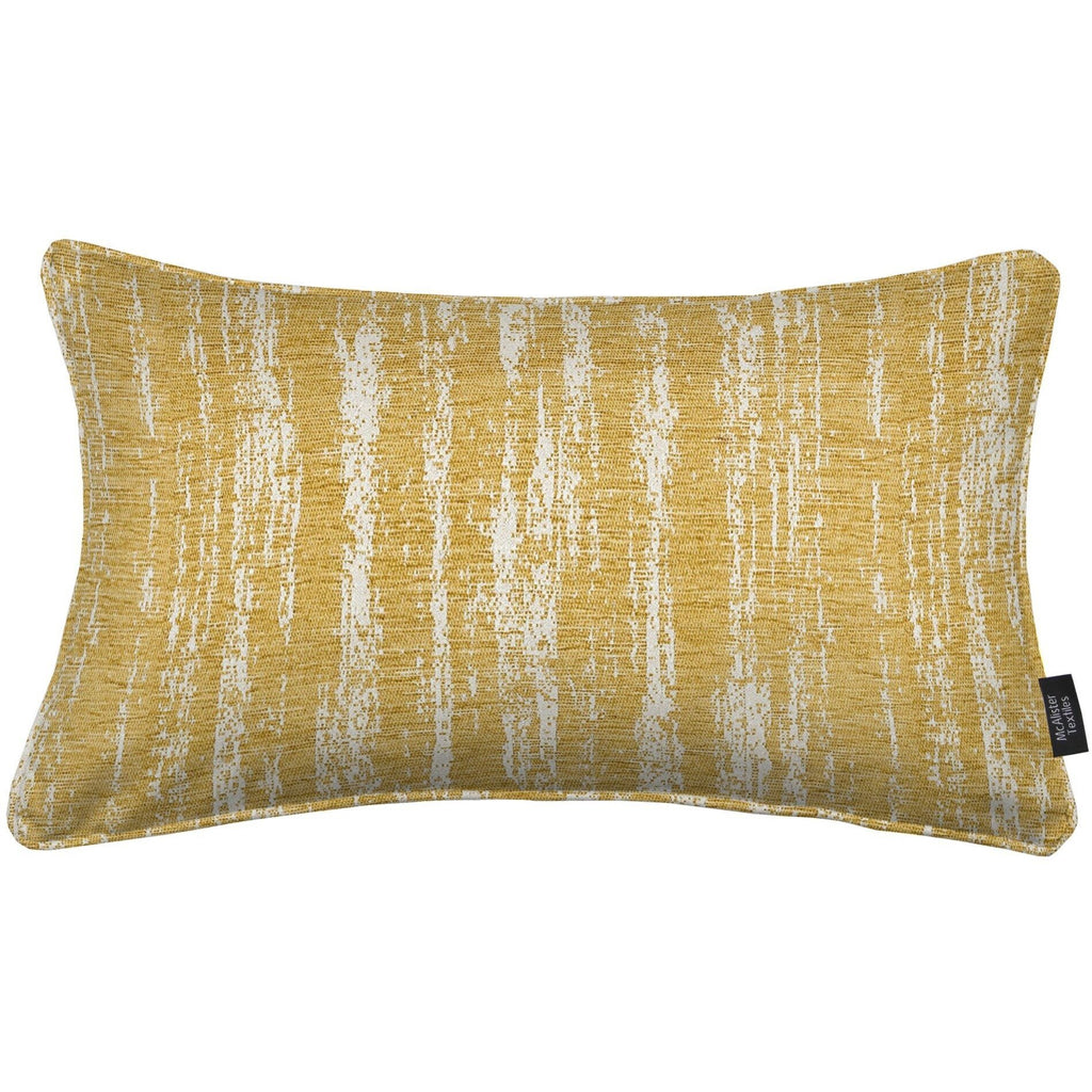 McAlister Textiles Textured Chenille Mustard Yellow Cushion Cushions and Covers Cover Only 50cm x 30cm 