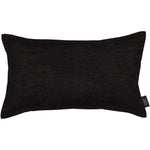 Load image into Gallery viewer, McAlister Textiles Plain Chenille Black Cushion Cushions and Covers Cover Only 50cm x 30cm 
