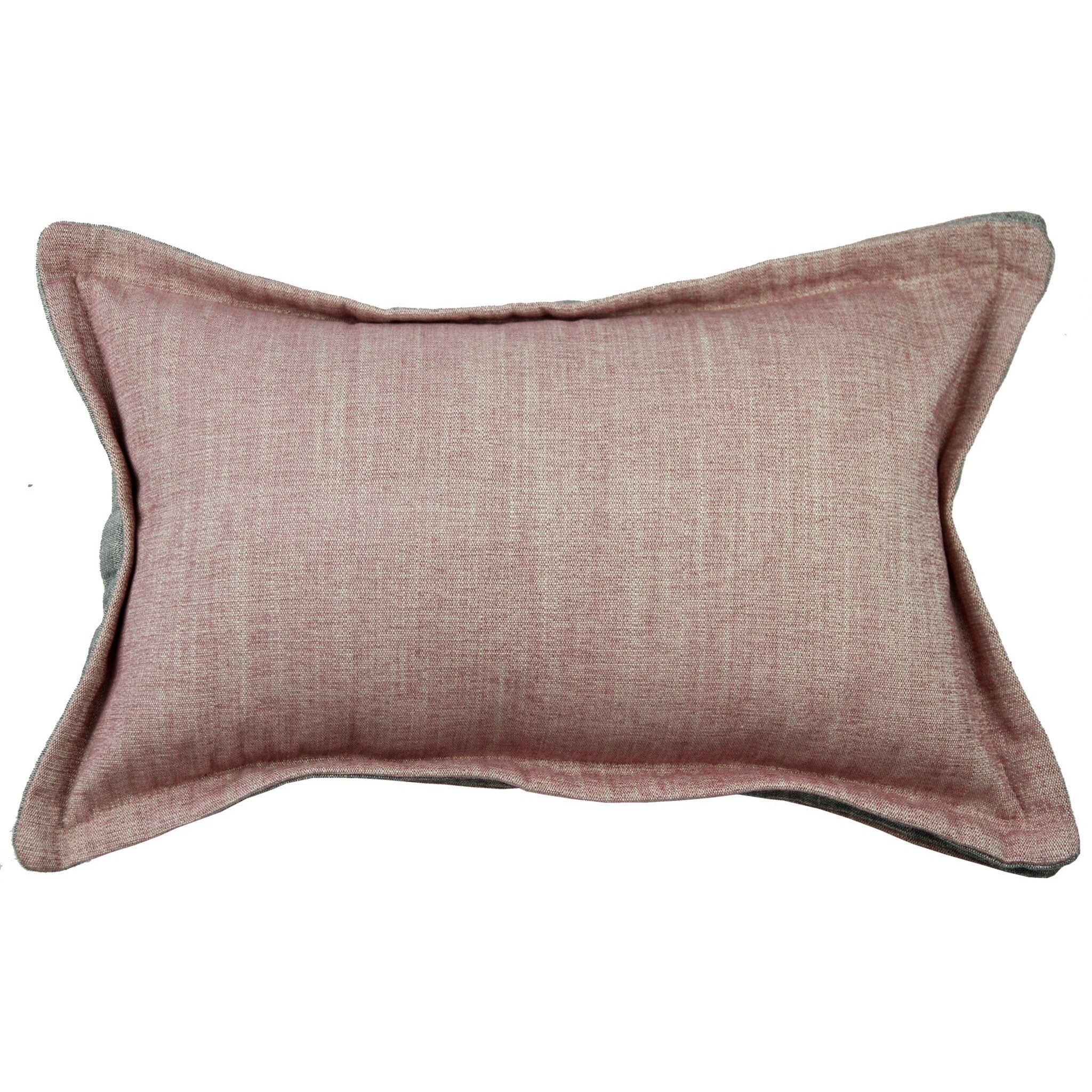 McAlister Textiles Rhumba Accent Blush Pink + Grey Cushion Cushions and Covers Cover Only 50cm x 30cm 