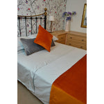 Load image into Gallery viewer, McAlister Textiles Matt Burnt Orange Velvet Cushion Cushions and Covers 
