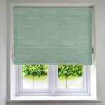 Load image into Gallery viewer, McAlister Textiles Plain Chenille Duck Egg Blue Roman Blind Roman Blinds Standard Lining 130cm x 200cm 
